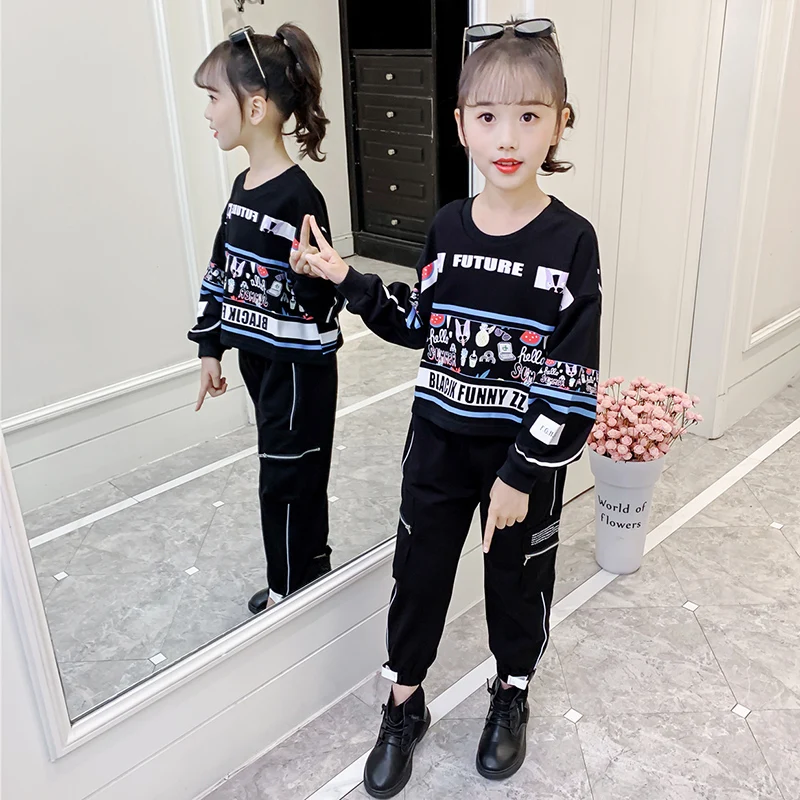 Детская одежда костюм 2021 Весна Осенняя фирменная в Корейском стиле Милая
