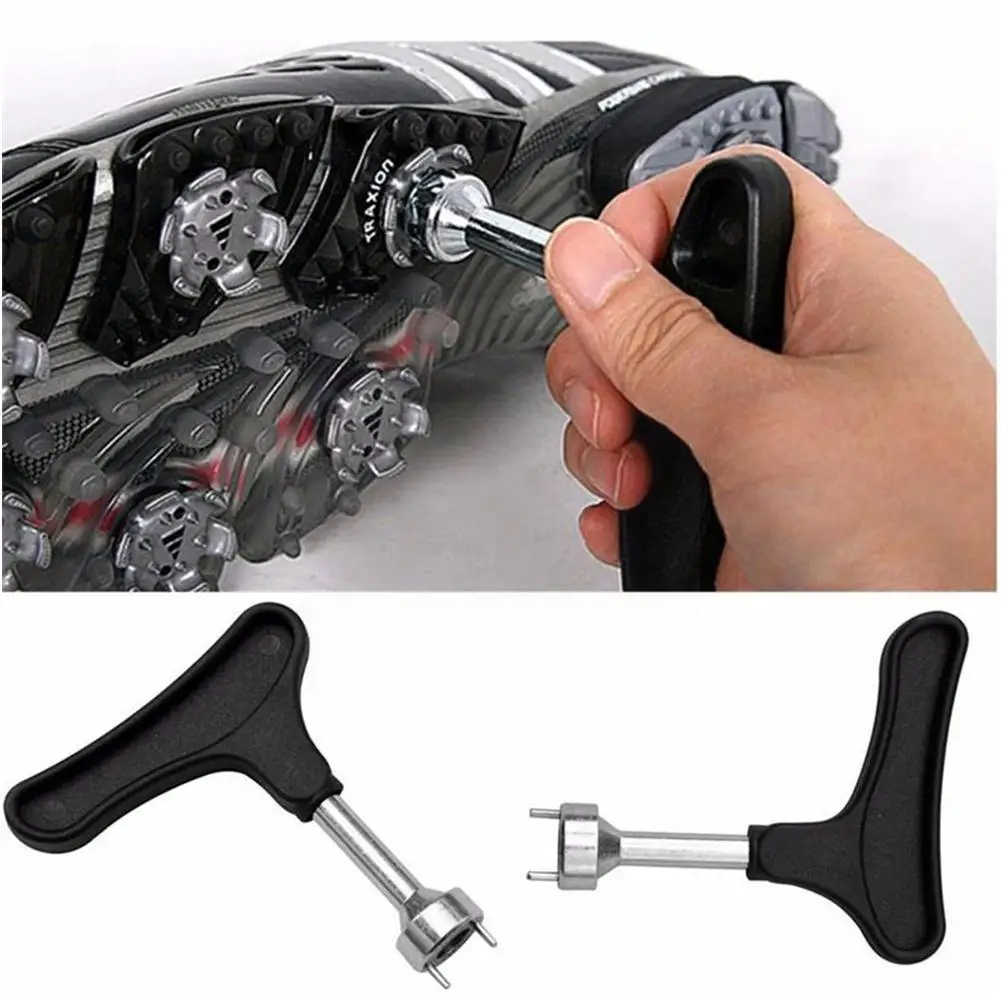 

Black Professional Golf Stud Removal Tool Golf Sport Golf Supplies Ratchet Angle Right Practice Handle Aid Accessories Key D8A4