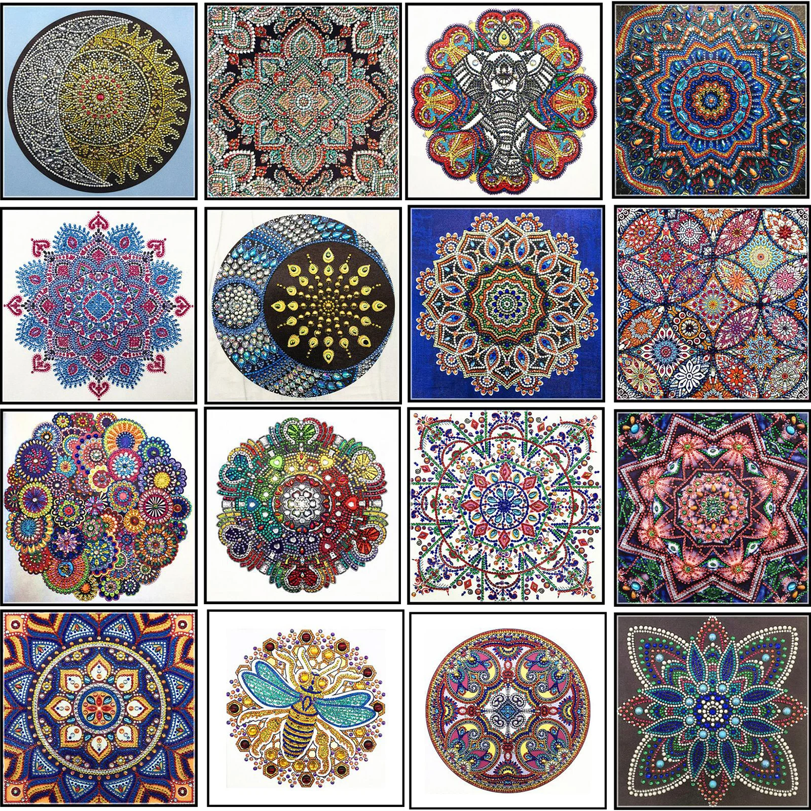 

5d Diamond Painting Full Square / Round Diamond Embroidery Mandala Flower Rhinestone DIY Mosaic Home Decoration