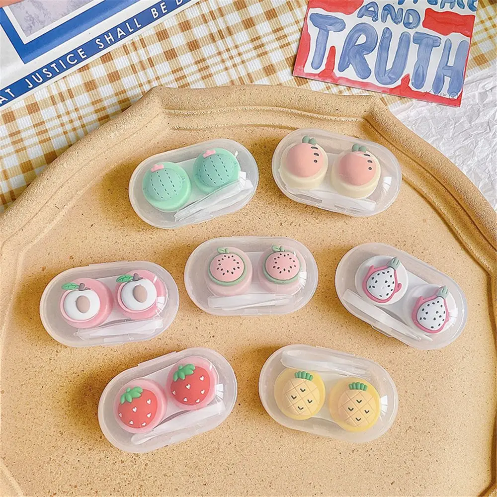 

Women Travel Cute Fruit Style Colorful Contact Lenses Box Contact Lens Cases Storage Container