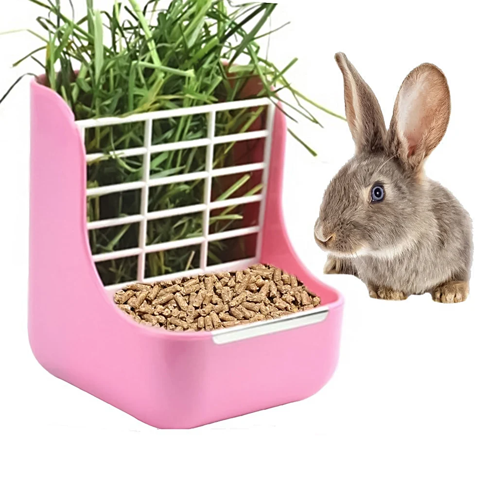 

Кормушка для кроликов трава, сено держатель для миски Box, подвесная полка для фидера травы, крысы, Гвинеи, комнатный дозатор, аксессуары для домашних животных