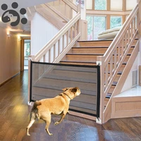 home mesh dog cage fence folding dog gate playpen for dogs pet cat baby cage fence for dogs accessories gate crate dog kennel