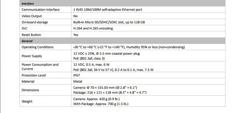 DS-2CD2043G0-I hikvision английский DS-2CD2043G0-I 4MP Сеть IP пуля ИК; poe-питание камера; sd-карта слот