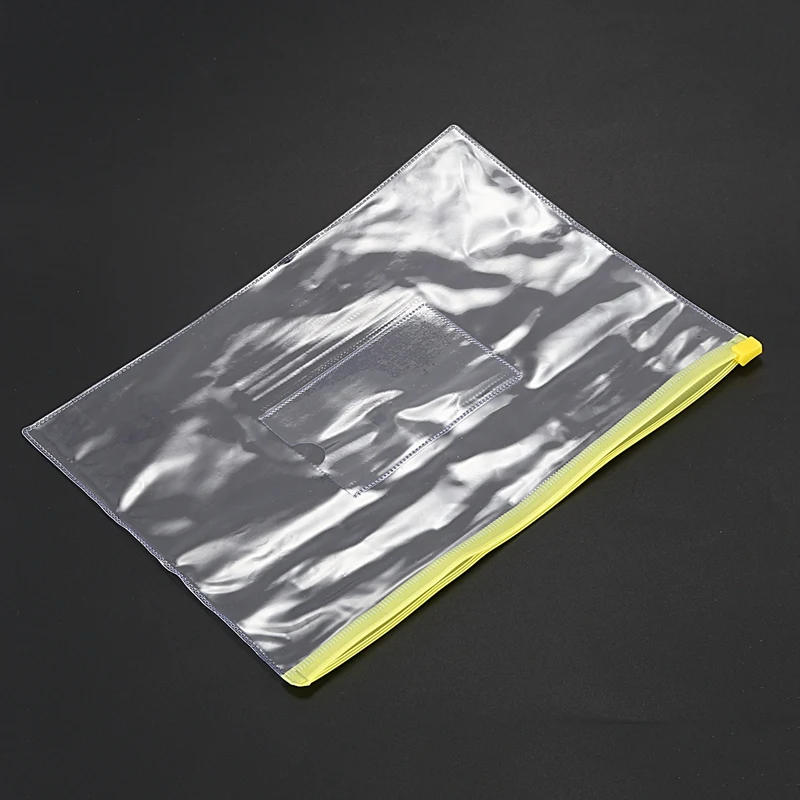 Размер A5 слайдер для карт с застежкой-молнией папки из ПВХ конверты 20 шт.