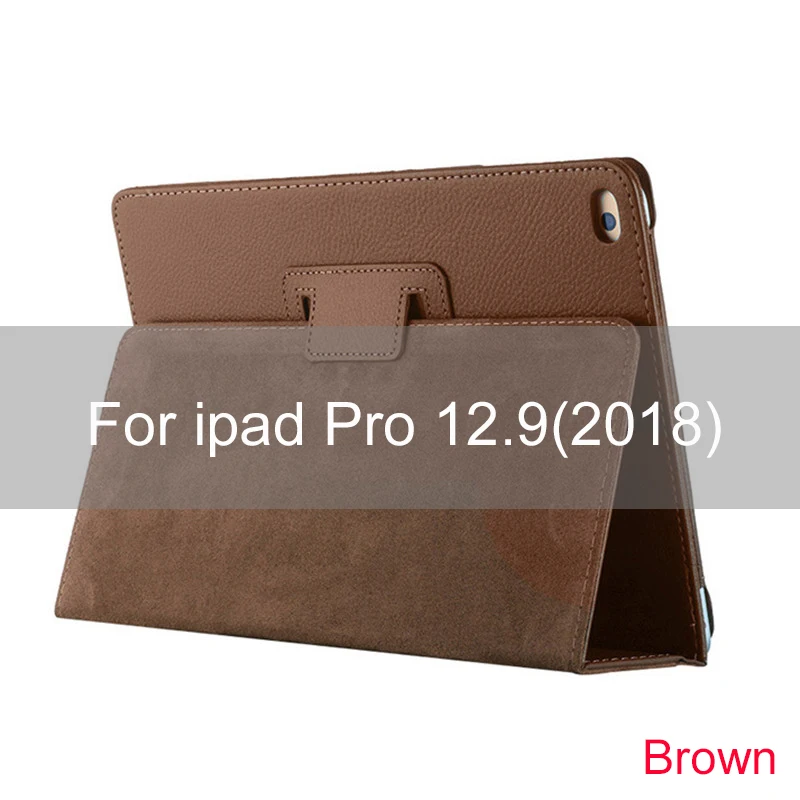For pro 12.9(2018) Essidi кожаный чехол-подставка для ipad pro 12,9() Anto Wake Sleep Tablet Cover Skin для ipad pro 12,9 - Цвет: For pro 12.9(2018)