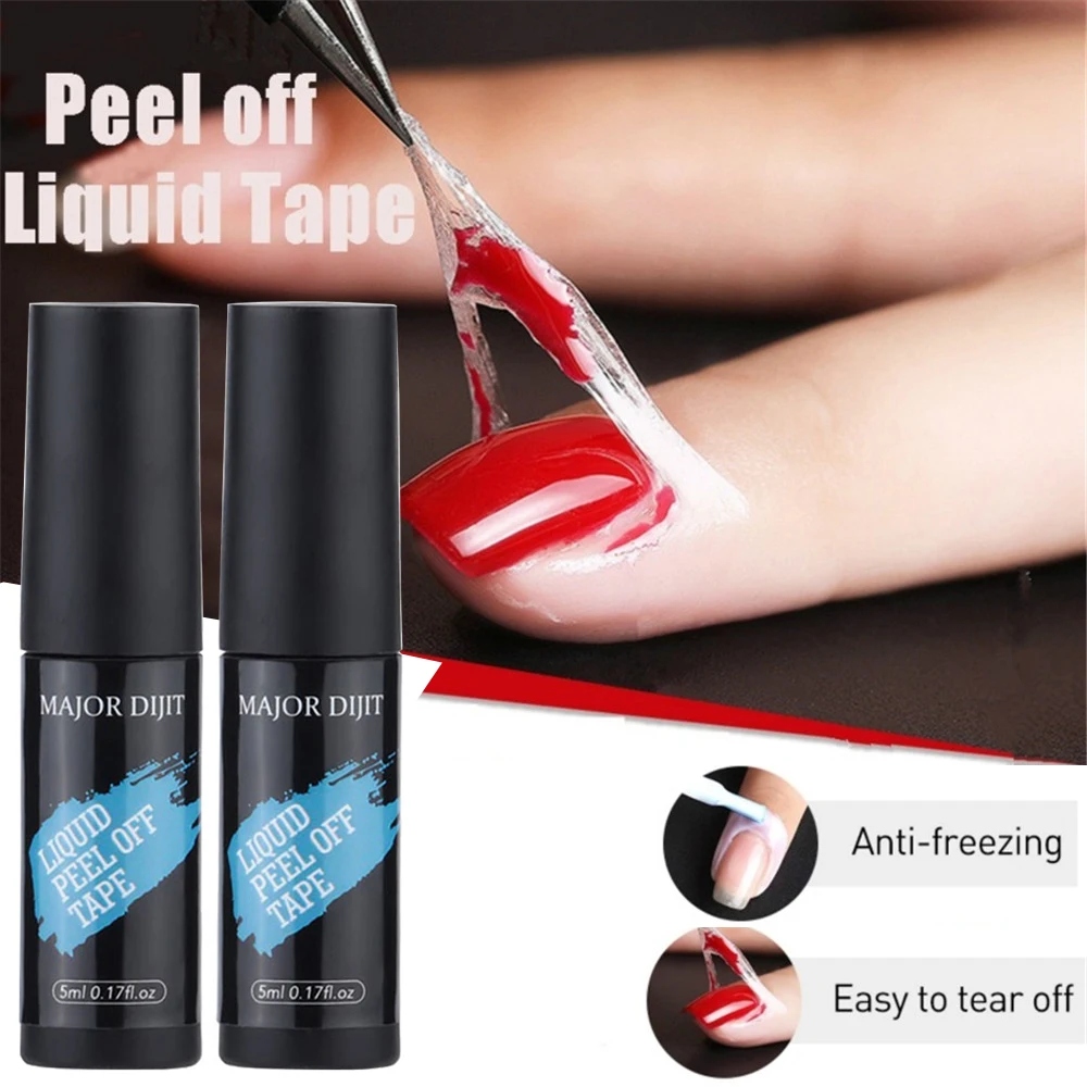 

5ml Liquid Nail Peel Off Tape Nail Latex Finger Cuticle Care Tools Gel Nail Manicure Skin Protect Glue Base Coat Manicure DIY