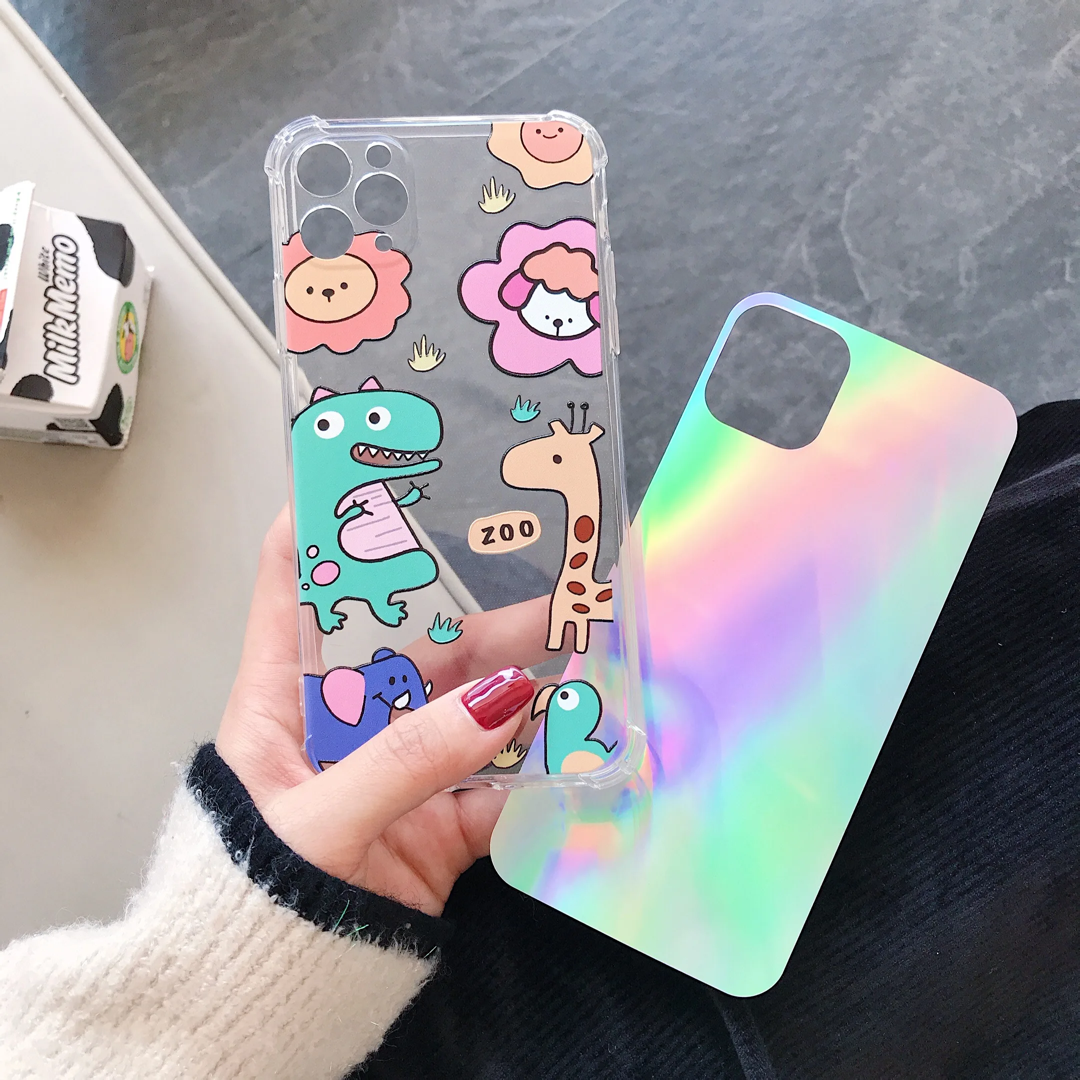 Глянцевый градиентный цветной чехол для iPhone X 8 7 6 6S Plus XR XS 11 Pro Max силиконовый