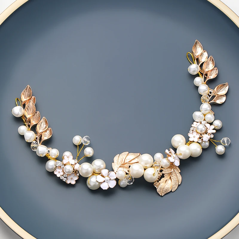 Модные женские жемчужные хрустальные тиары Boho свадебные ободки для волос