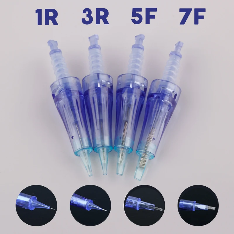 20pcs/lot Tattoo Cartridge Needle Electric Auto Microneedle Rotary needle for Dr.pen tattoo Machine tips Bayonet Mount - купить по