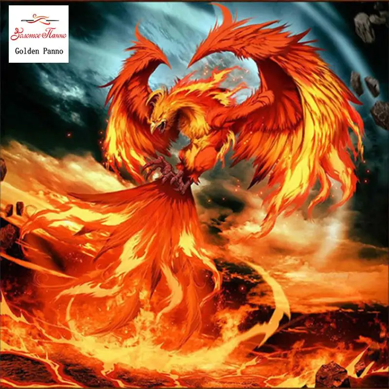 Diamond embroidery animal 5D DIY diamond painting Phoenix full square diamond mosaic cross stitch decoration home