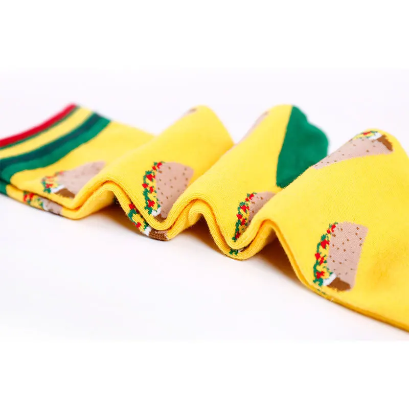 Instime Happy геометрические персональные хлопковые носки для женщин и пар унисекс