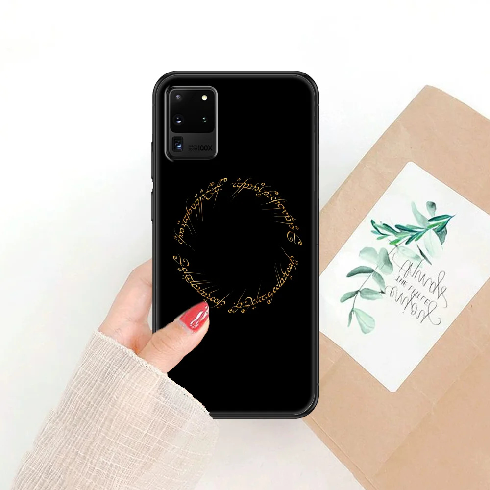 

movie lord LoTR Phone case For Samsung Galaxy Note 4 8 9 10 20 S8 S9 S10 S10E S20 Plus UITRA Ultra black silicone Etui fashion