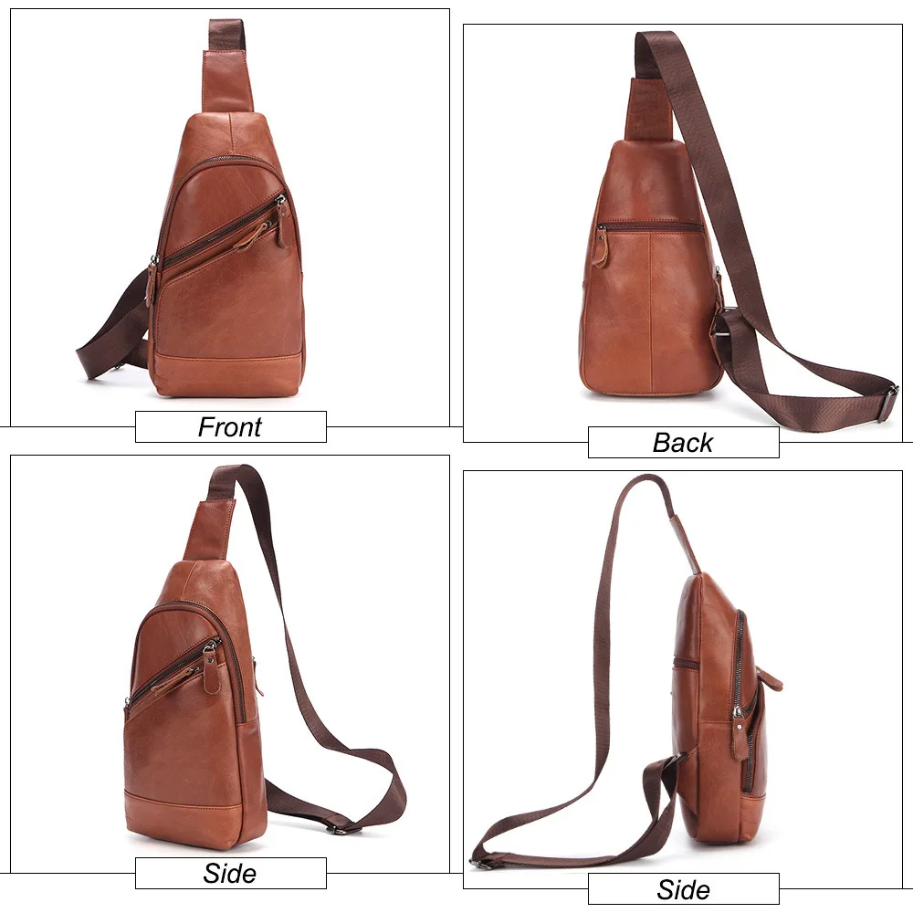 Мужская нагрудная сумка MISFITS из натуральной кожи для Ipad Pro мужские сумки через