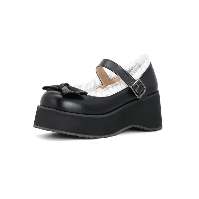 

Women's Shoes Platform Bow-Knot Modis British Style Casual Female Sneakers Flats Round Toe Clogs Comfortable Butterfly Retro 202