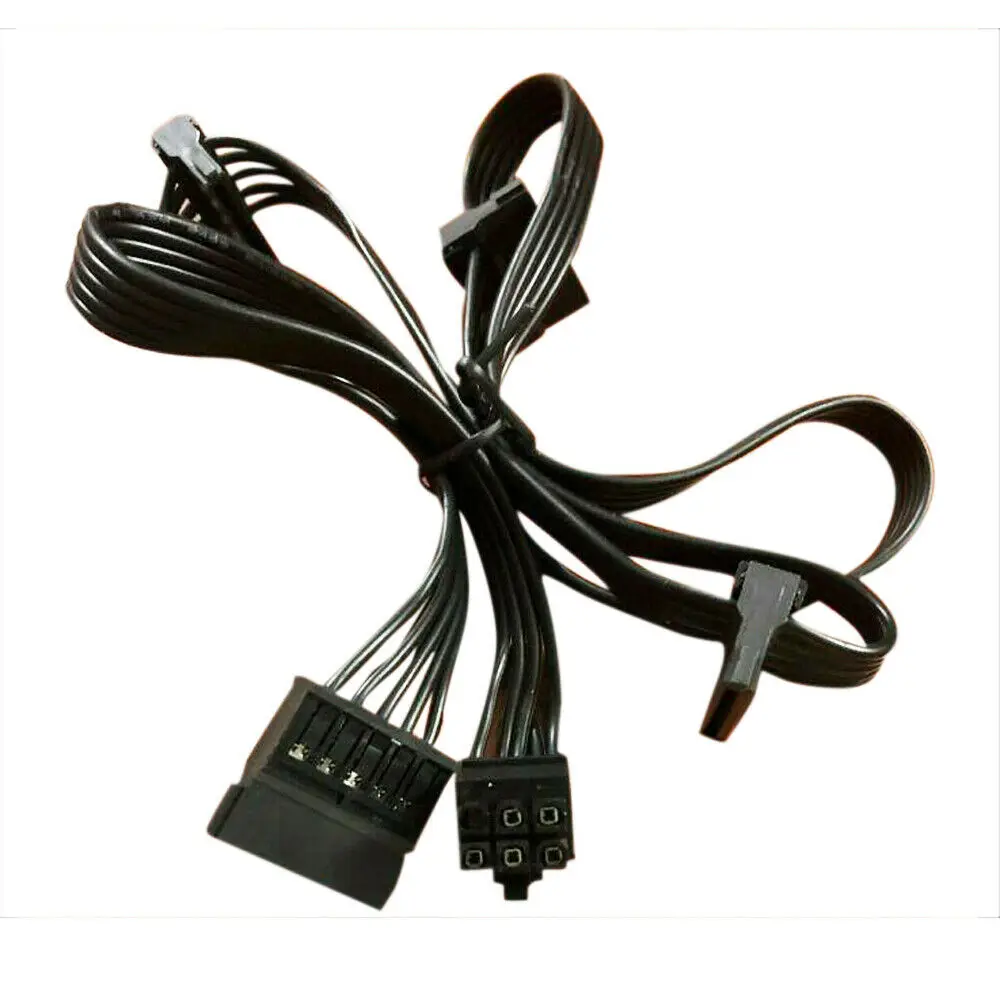 SEASONIC 6 Pin to 4X SATA Power Receptacle Y Splitter Adapter Hard Cable |