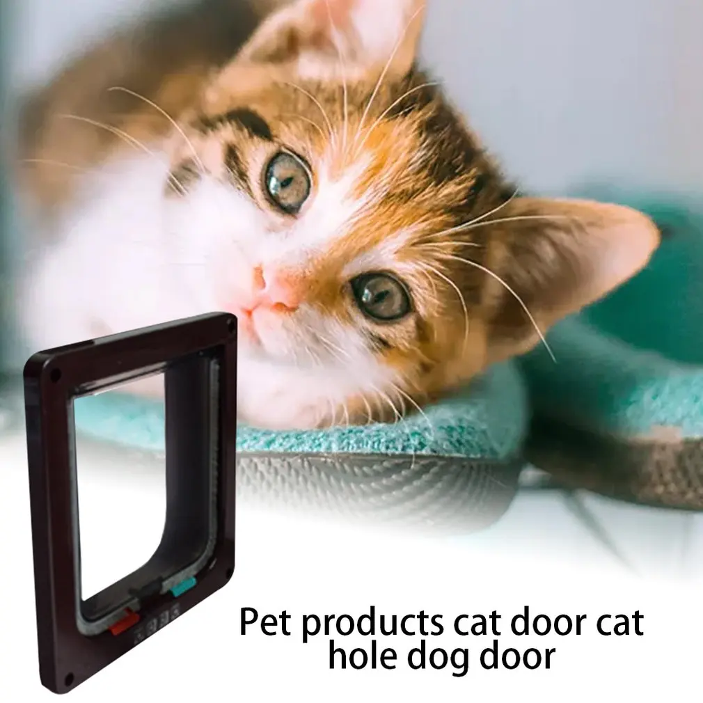 4 способа Запираемые двери для собак и кошек защитные ворота товары животных