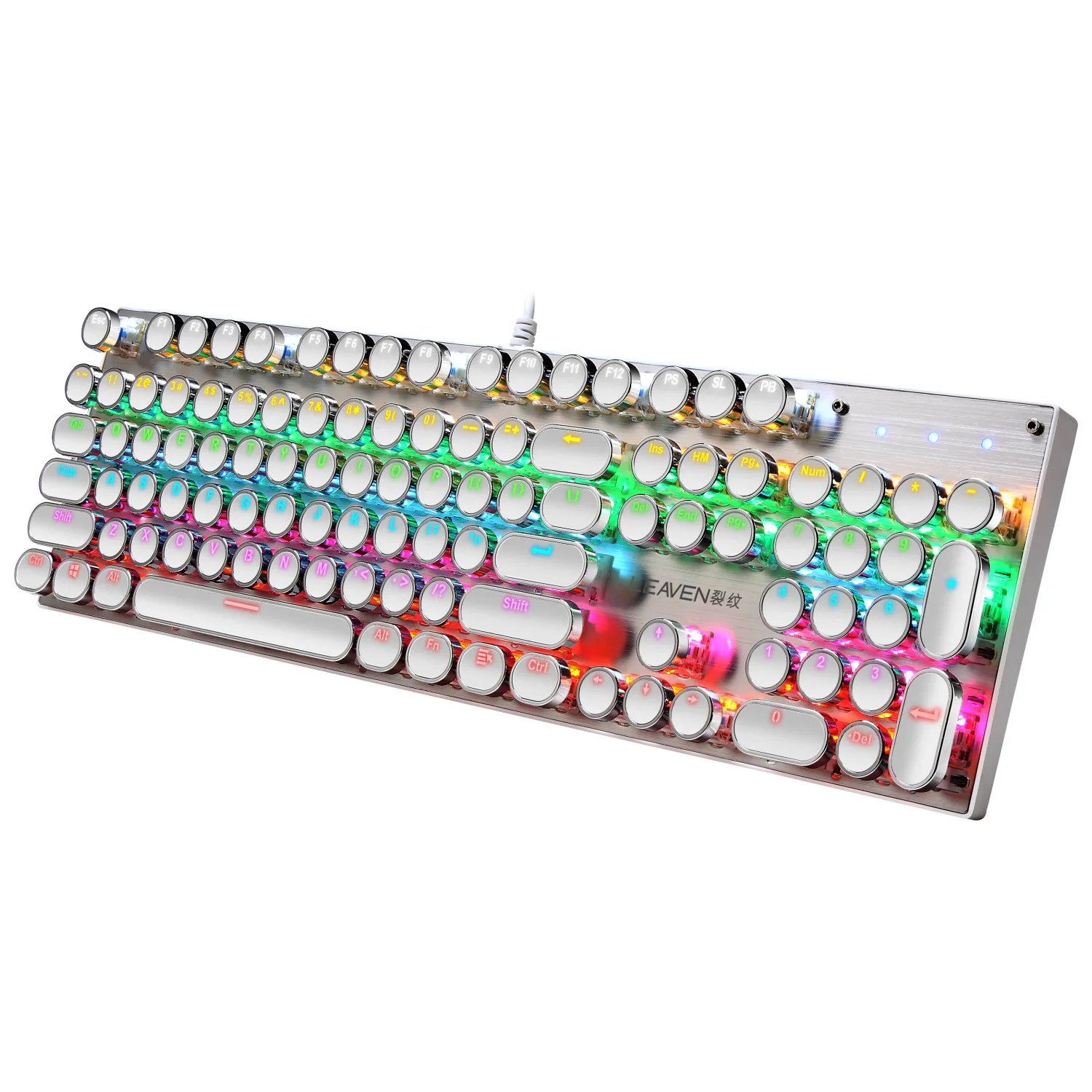 

Cracked K660 metal punk luminous keyboard wired manufacturer