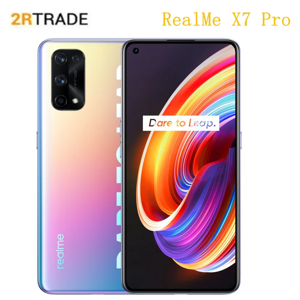 Realme X7 Pro 5G смартфон 6 55 inch 120 Гц с органическими светодиоидами 64MP AI Quad камеры 4500 мА/ч