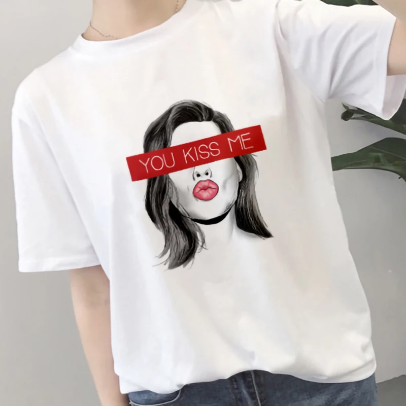 Новинка 2019 женская футболка модная для девушек с принтом Harajuku эстетическая
