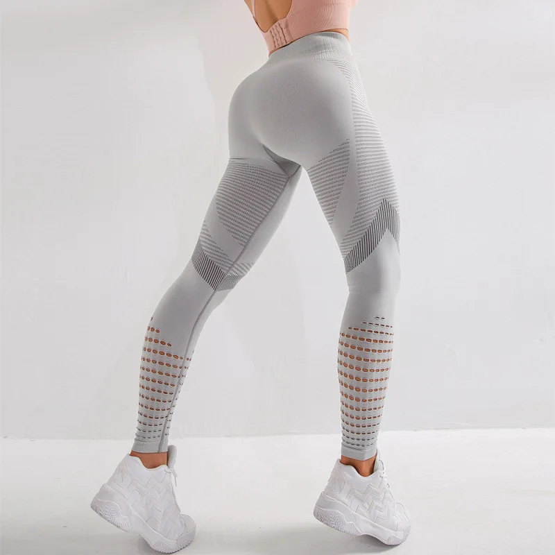 High Waist Seamless Leggings For Women Hollow out Gym legging Super Stretchy Fitness leggings Jogging Trousers