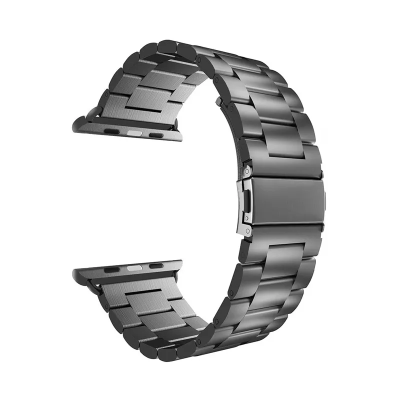 Браслет из нержавеющей стали, совместимый с Apple watch series 5 4 40 мм 44 мм, браслет со звеньями для iwatch 3 2 1 38 мм 42 мм