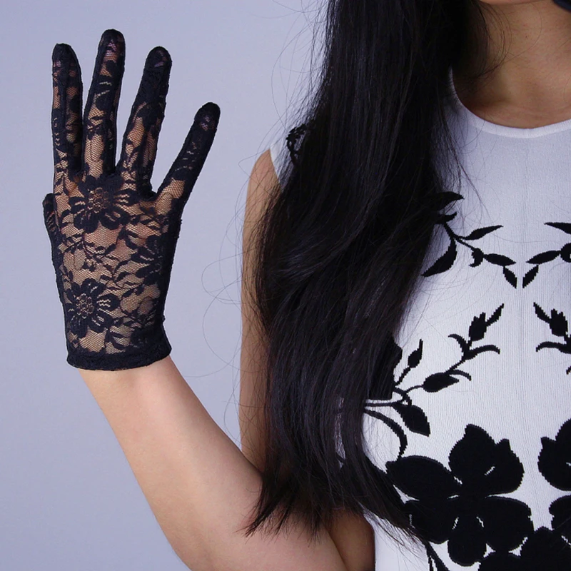 Модные летние женские тонкие короткие Сетчатые эластичные солнцезащитные