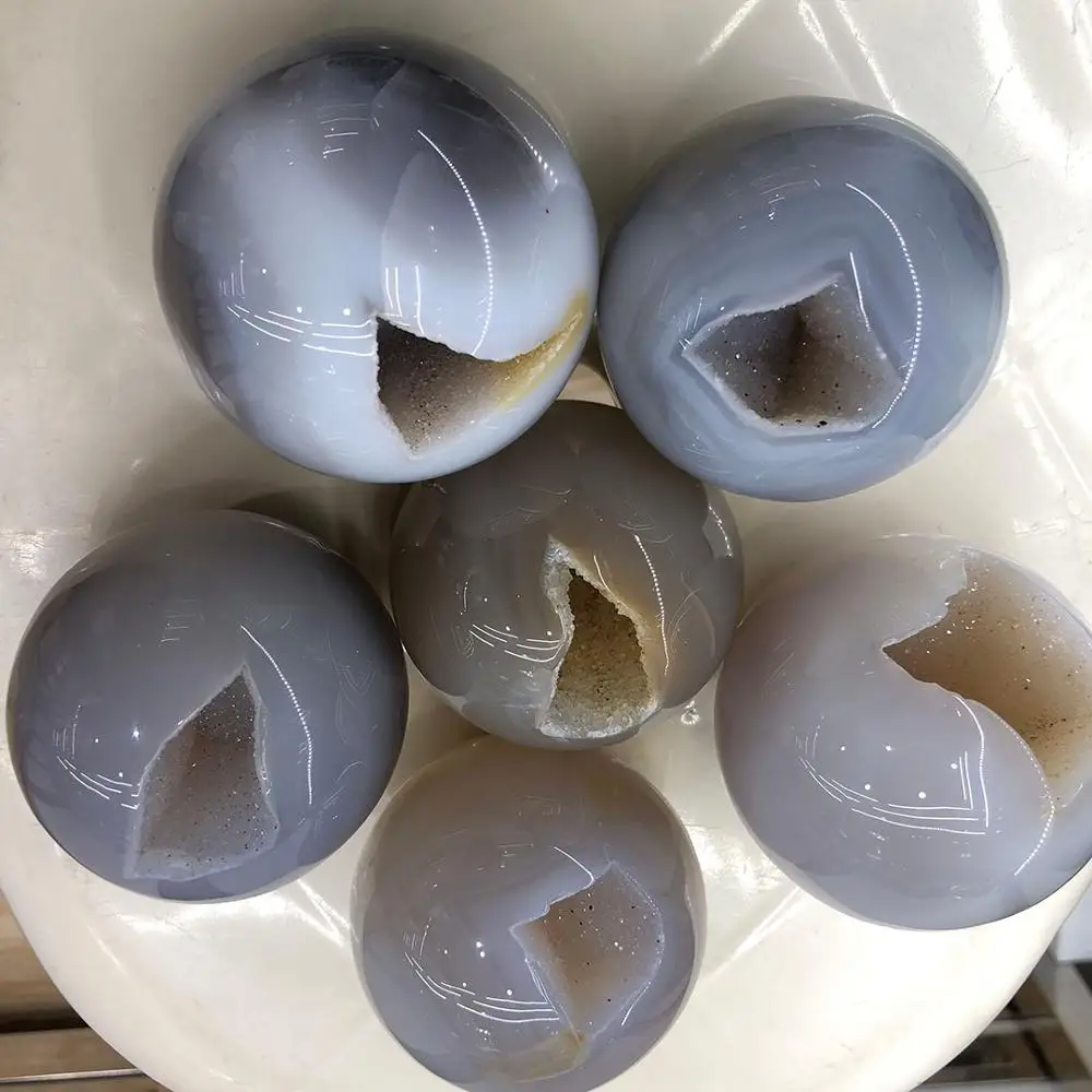 

Natural agate original skin smile simple atmosphere desktop decoration block radiation zhaoqian base