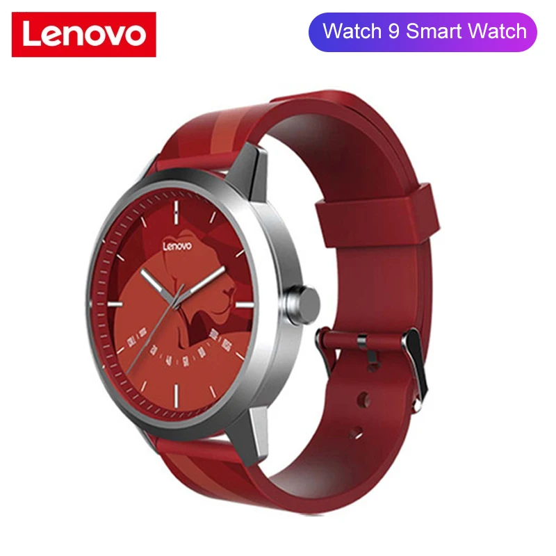 Смарт часы Lenovo Watch 9 для мужчин и женщин умные водонепроницаемые тренировочные с