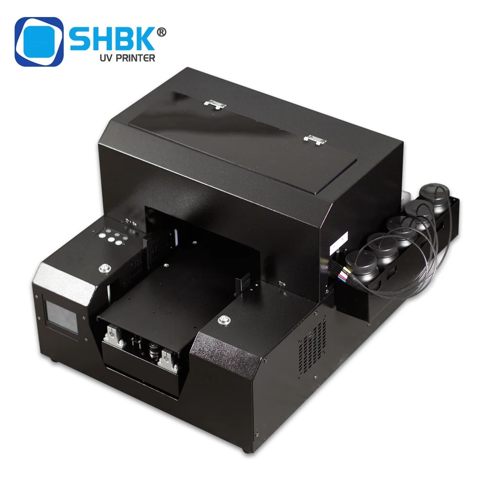 Маленький УФ принтер формата A4 для кожаной искусственной ПВХ пластины/акриловой