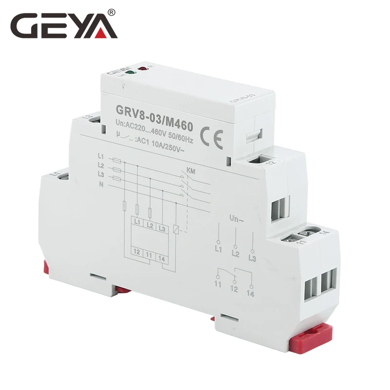 GEYA GRV8-03 реле контроля последовательности фаз 1SPDT или 2SPDT 8A 10A Лифт реле фаза защиты от сбоя