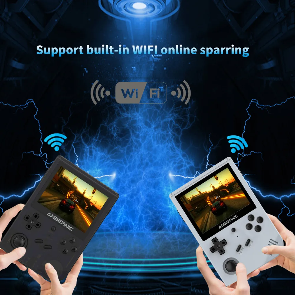 Игровая консоль ShirLin RG351V 80 ГБ 7000 игр портативная игровая для PSP PS1 с открытым