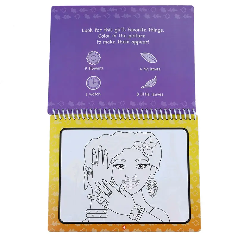 

COOLPLAY Magic Water Drawing Book Coloring Book Doodle with Magic Pen Painting Drawing Board For Kids Toys Toy Birthday Gift Bea