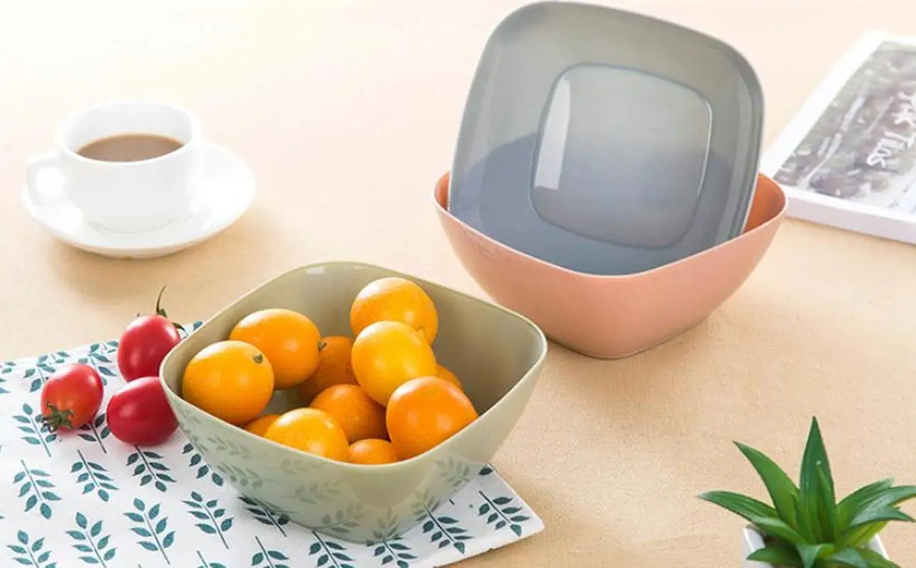 Набор из 5 предметов квадратная миска для фруктов салатник тарелка мелкая