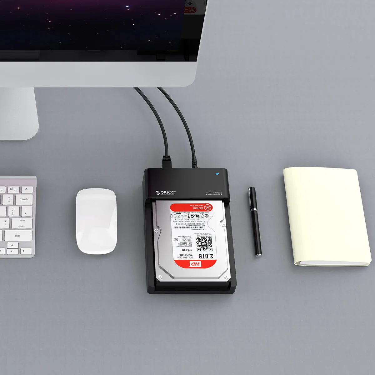 ORICO 2,5 3,5 дюймов HDD Caddy без инструментов SATA для usb type B ESATA внешний SSD корпус до 8 ТБ HDD док-станция для ноутбука