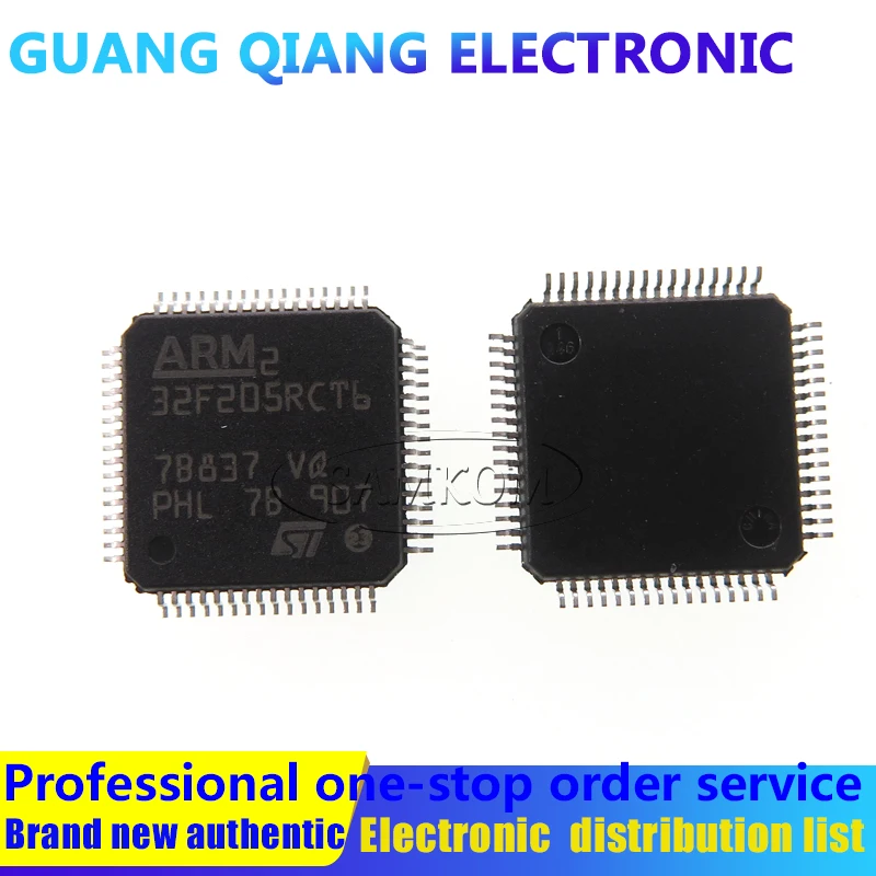 

Микроконтроллер STM32F205RCT6 IC 32 бит КБ FLASH 64LQFP, 1 шт.