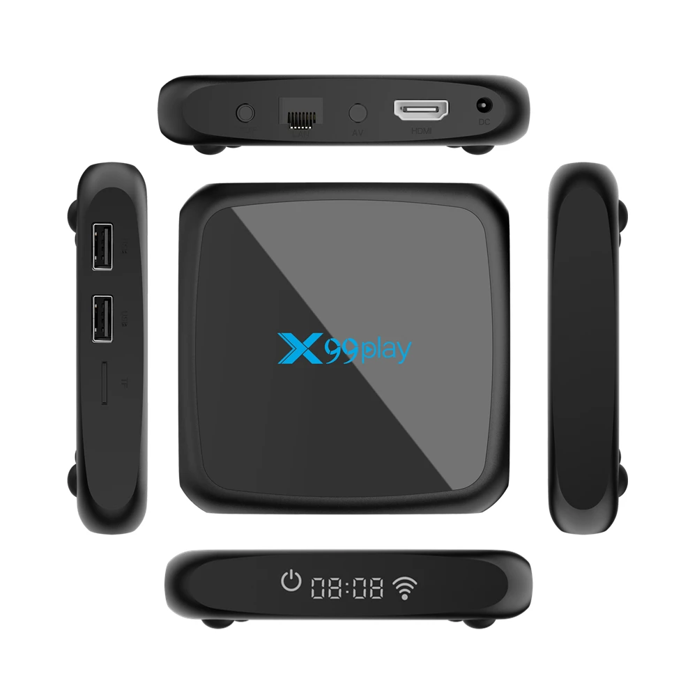 X99 Play Android Tv Box 4 ГБ 32 RK3318 2 4G/5G WIFI 100 м телеприставка 4K HD Android9.0 Smart Media Player 4GB64GB