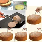 Регулируемый 2-проводной двухслойный резак для торта из нержавеющей стали, резак, резак для торта, резак для печенья, кухонная губка, нож для торта