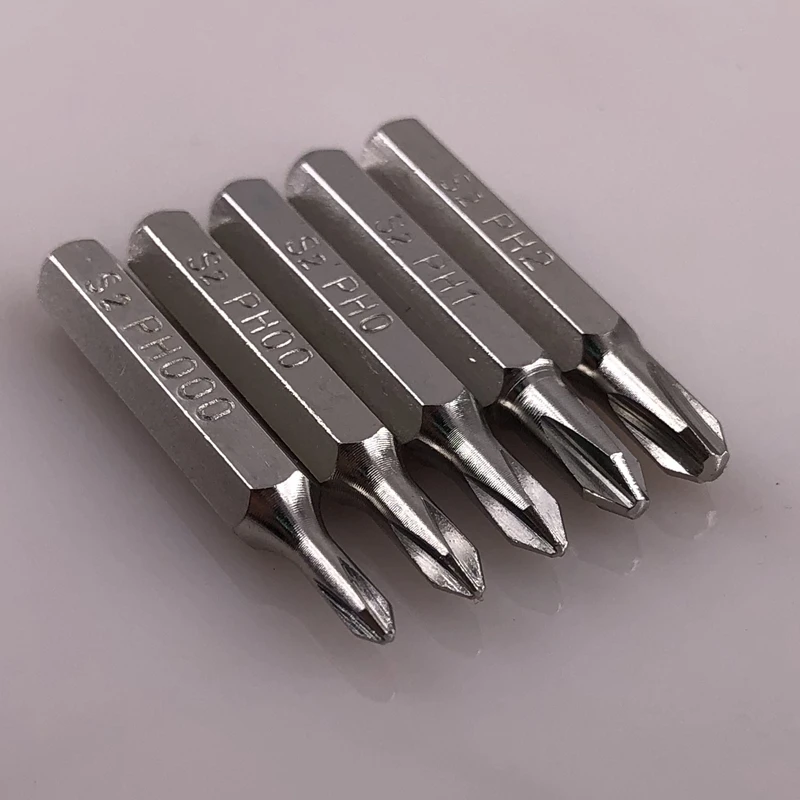 Отвертка phillips PH000 PH00 PH0 PH1 PH2 5 шт. биты H4 × 28 мм 4 3/25 дюйма инструменты для ремонта