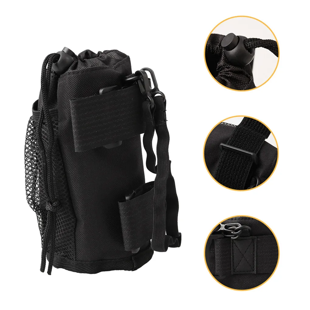 2pc Bike Cup Holder Bag Wheelchair Stroller Bar Drink Bottle Storage Pouch Oxford Fabric Pocket Outdoor Water | Спорт и развлечения