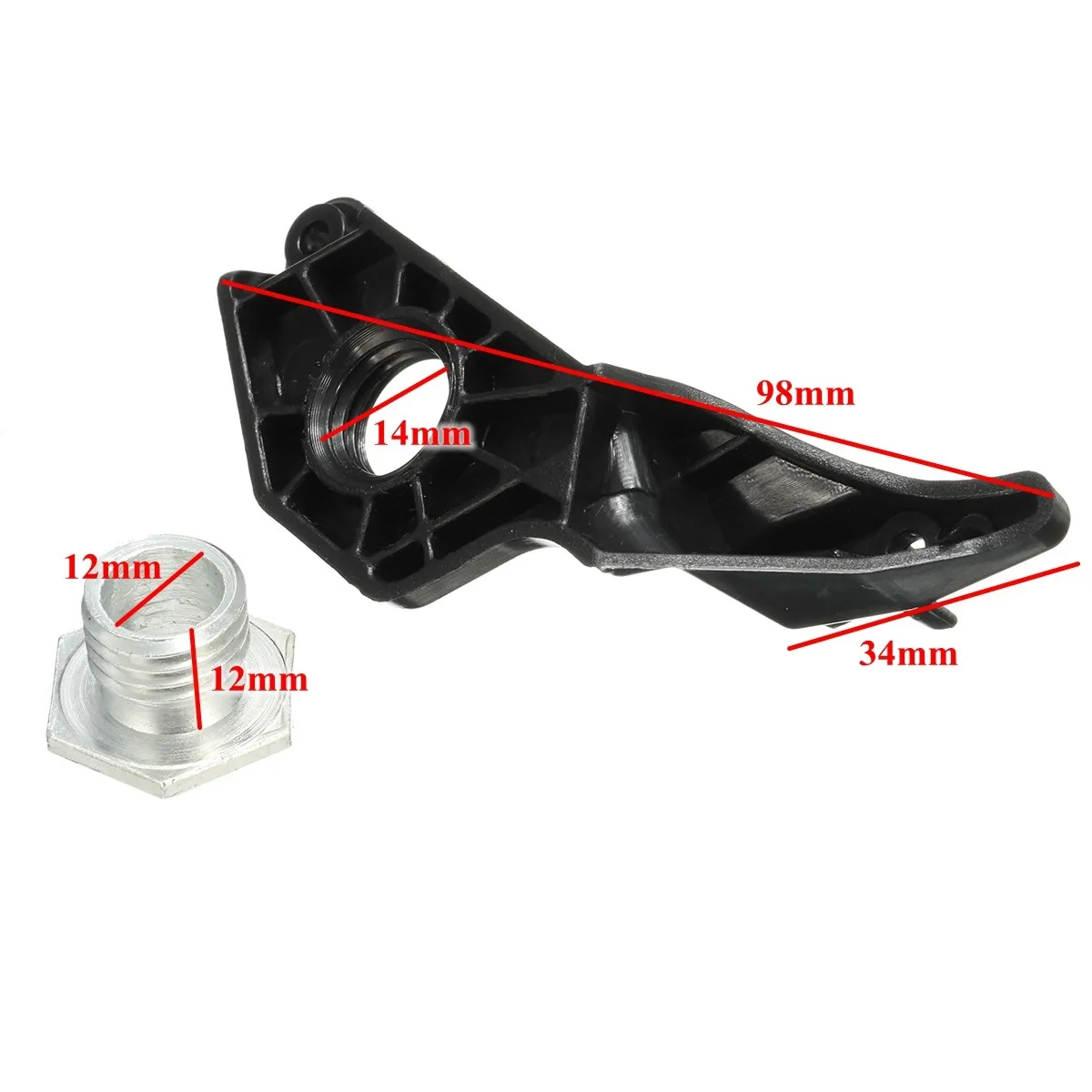 2 пары черных галогенных кронштейнов для ремонта автомобильных фар + клипсы BMW E60