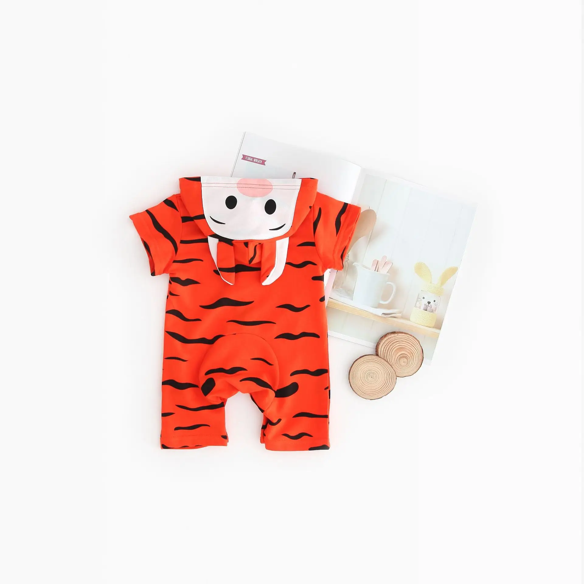 Комбинезон с капюшоном 0 2 лет для девочек и мальчиков хлопок цвета в