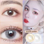 Мягкие контактные линзы для глаз, одна пара цветных контактов для глаз, красивые цветные линзы для глаз, косметические линзы для красивого макияжа