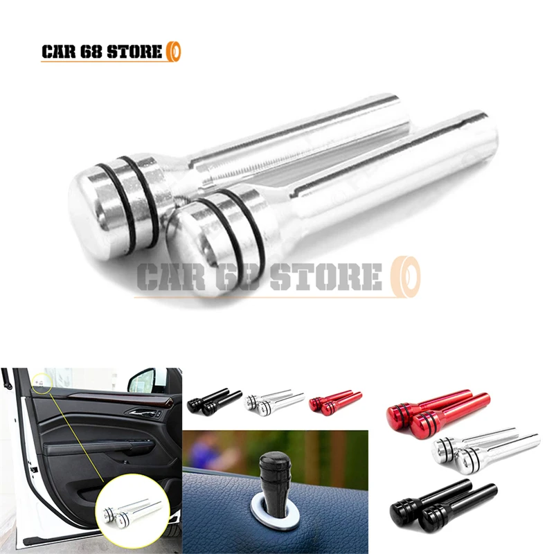 

2 Pcs Automobiles Car Door Pin Lock Knob Lift Covers Aluminum Alloy For VW Golf 4 5 7 6 MK4 Honda Civic 2006-2011 Accord 2003