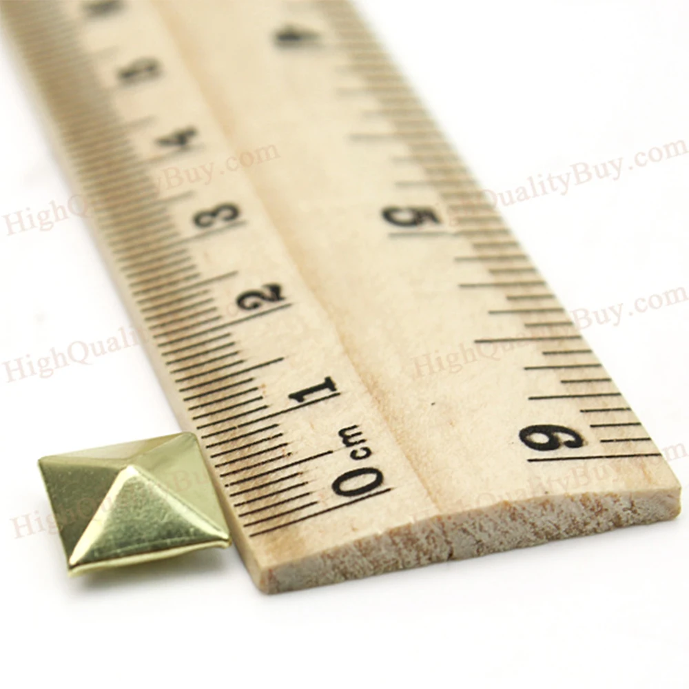 100x панк рок Пирамида заклепки Шпильки поясная сумка украшение обуви ремесло DIY 9*9