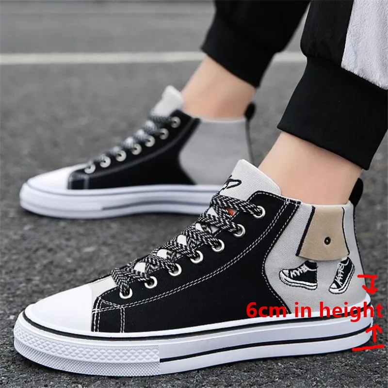 

Canvas shoes mens designer 2021 new men's high-top all-match casual men's sports shoes fashion men's sneakers shoes platform