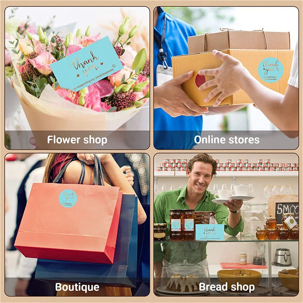 Поздравительная открытка с надписью Thank You 10-500 шт.