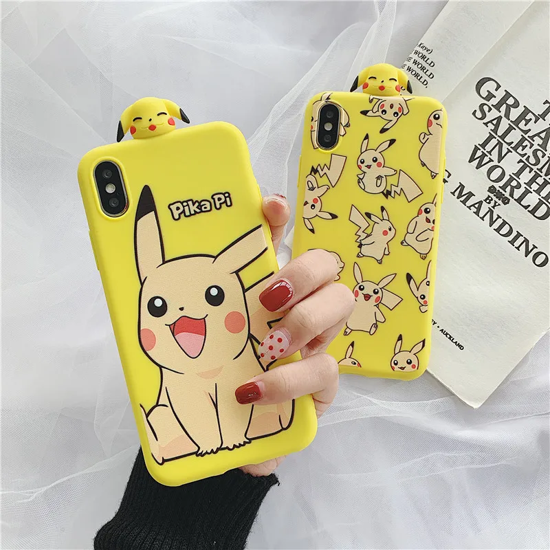 2020 новые чехлы для iPhone 11 Pro X XS Max XR 6 6S 7 8 Plus 3D милый мультяшный японский аниме