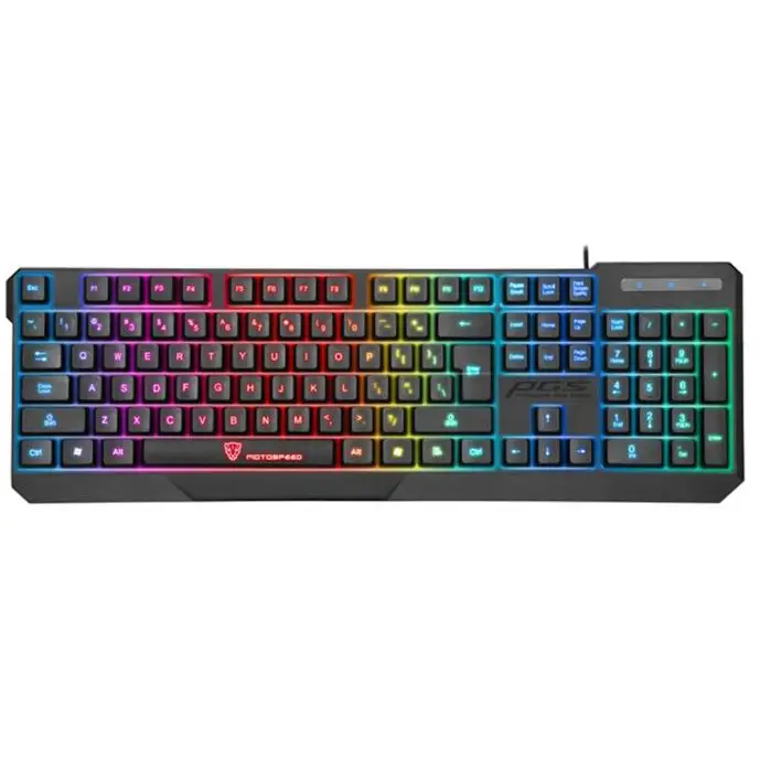 

K70 Waterproof Colorful LED Illuminated Backlit USB Wired Gaming Keyboard Colorful Lights For Professional Gaming Wired Keyboard