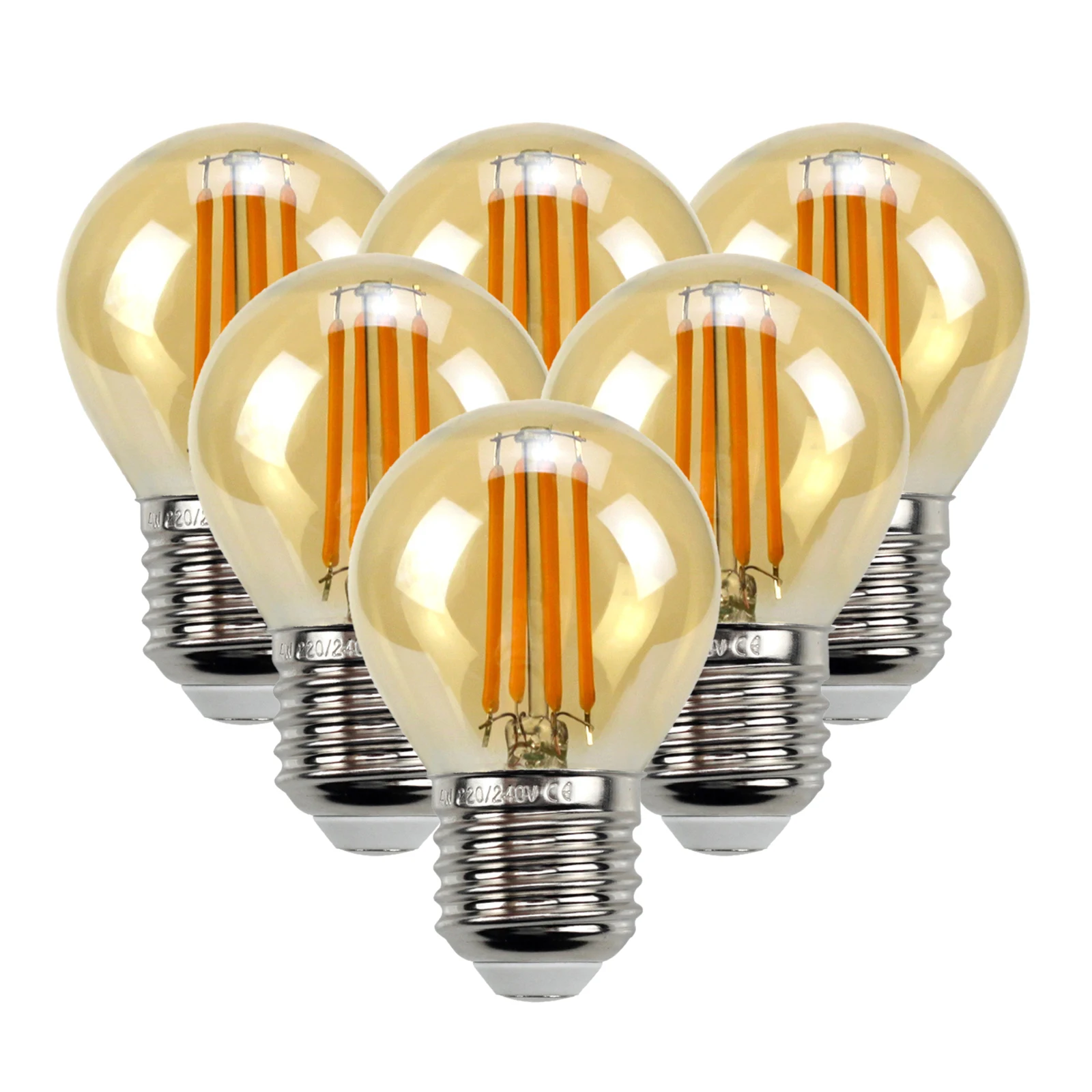 

6pcs Dimmable LED Filament Bulb Vintage Style E27 Edison Bulbs 2700K Bulb Replacement Decorative Edison Bulb