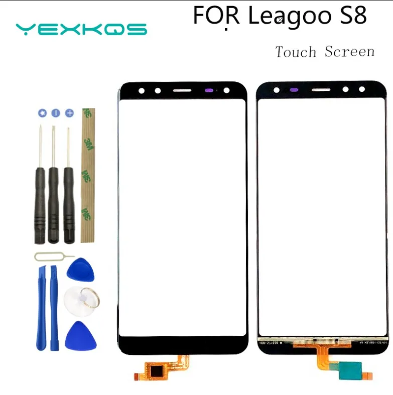 

5.72'' Tested Well 100% Original For Leagoo S8 Touch Screen Mobile Phone Front Glass Touch Sreen Digitizer Panel +Tools